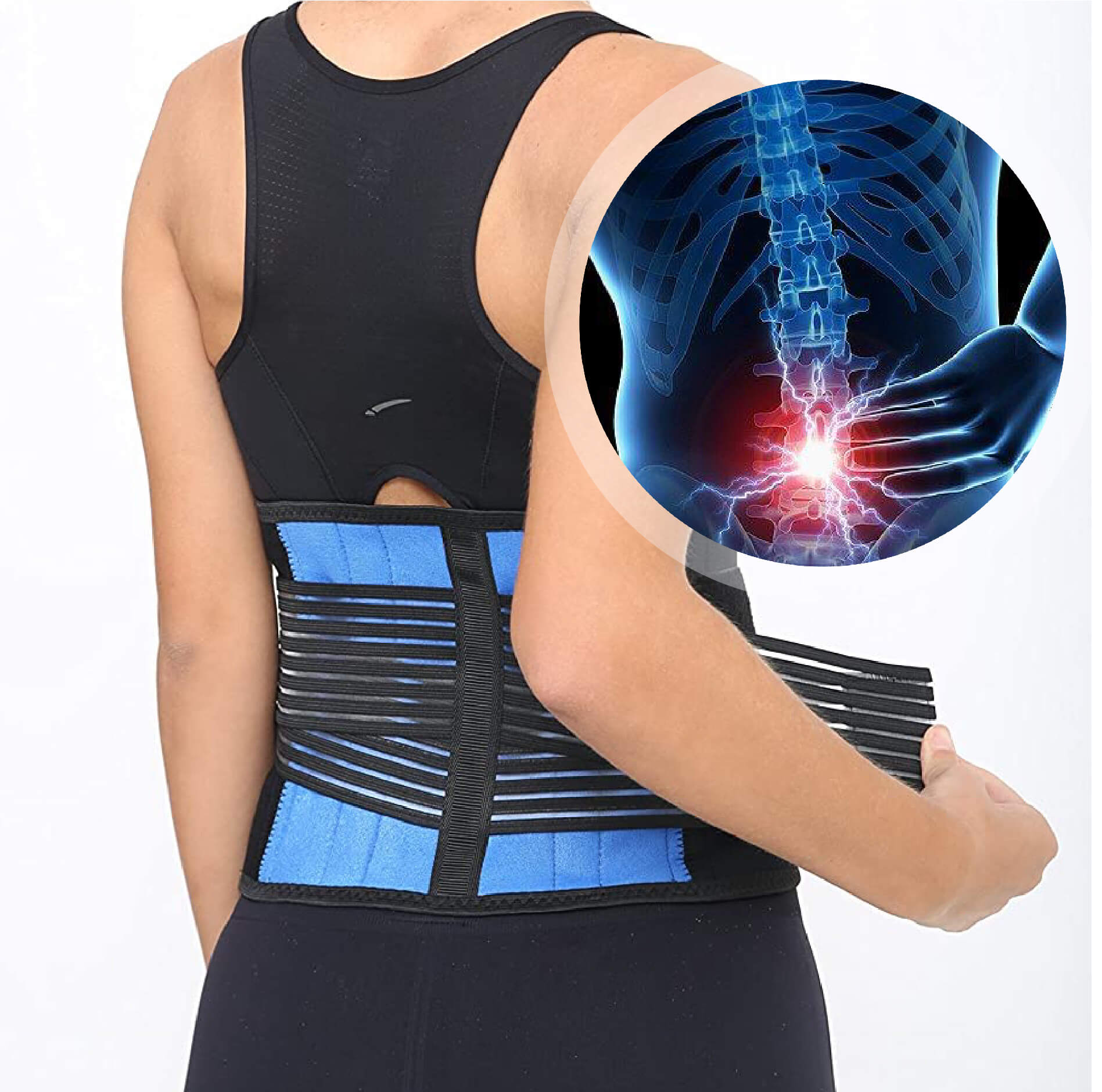 Dual Pull Elastic Crisscross Back SupportX Large  Lower right back pain,  Back pain, Lower back exercises