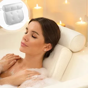 spa pillow, bath head rest, bath tub pillow