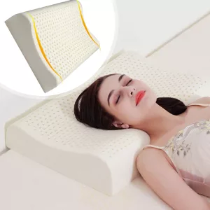 orthopedic pillow, natural latex pillow, orthopedic pillow for neck pain, contoured pillow