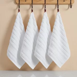 4pcs Super Absorbent Cotton Face Towel Set