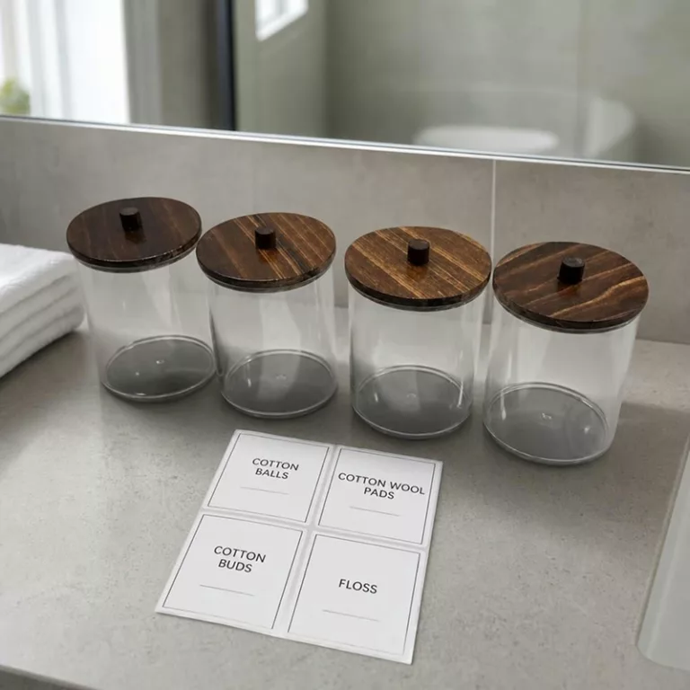 bathroom jar, bathroom storage jars